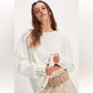 NWT We The Free White Lapis thermal, size M